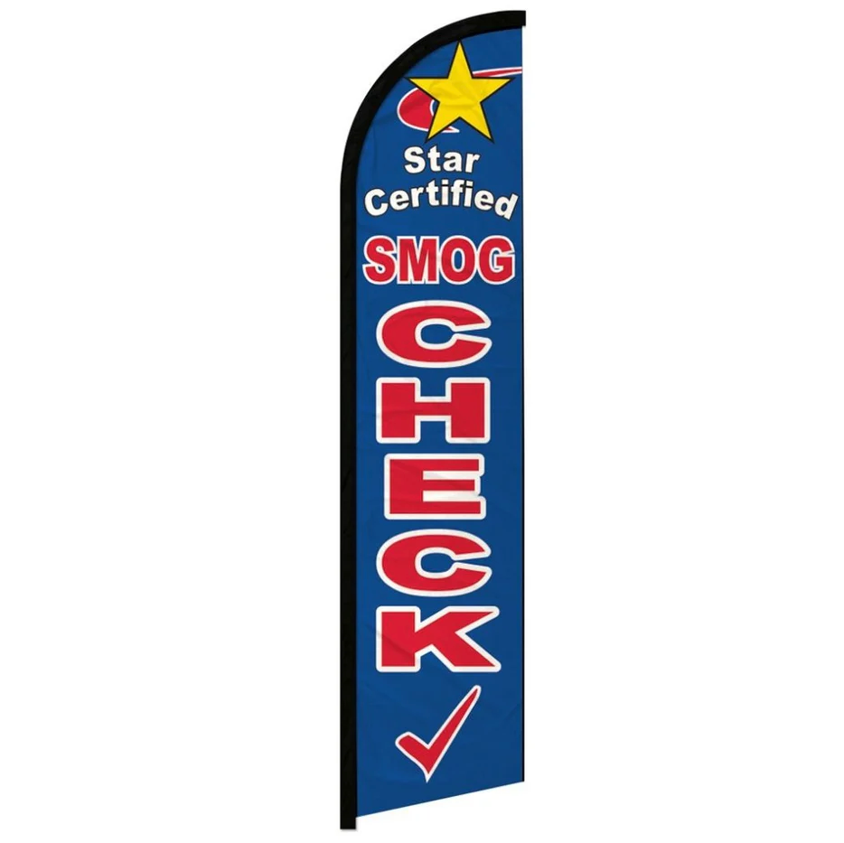 STAR SMOG CHECK WINDLESS BANNER FLAG
