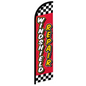 WINDSHIELD REPAIR (RED CHECKERED) WINDLESS BANNER FLAG