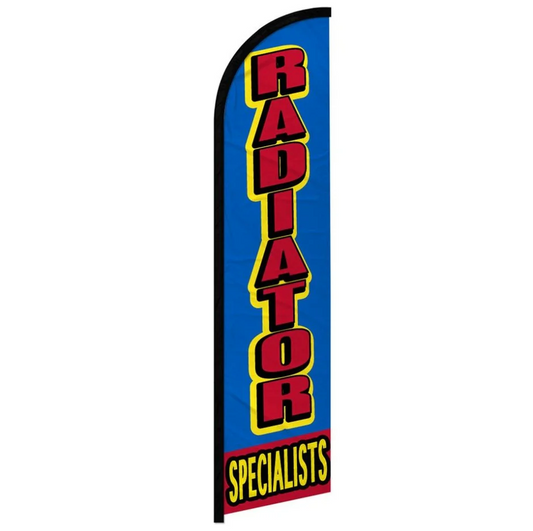 RADIATOR SPECIALISTS WINDLESS BANNER FLAG