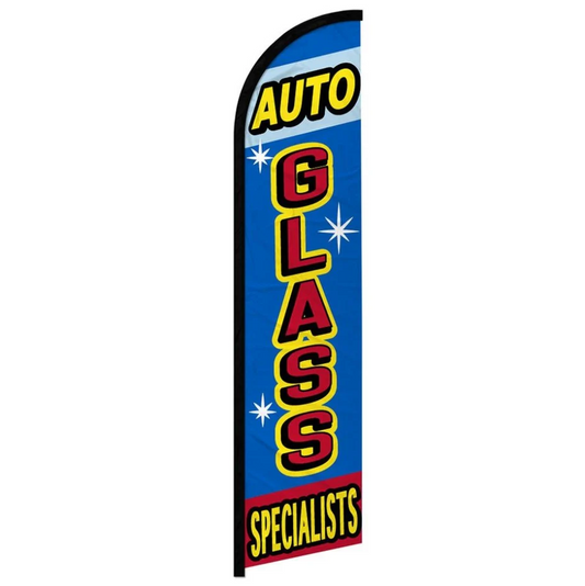 AUTO GLASS SPECIALISTS WINDLESS BANNER FLAG