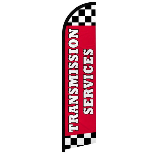 TRANSMISSION SERVICES WINDLESS BANNER FLAG