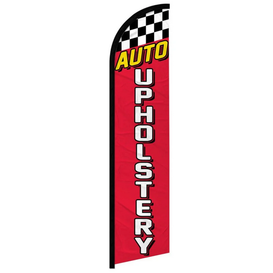 AUTO UPHOLSTERY WINDLESS BANNER FLAG