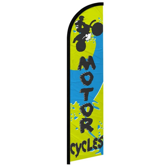 MOTORCYCLES WINDLESS BANNER FLAG