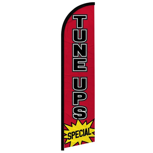 TUNE UPS SPECIAL WINDLESS BANNER FLAG
