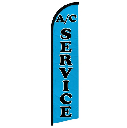 A/C SERVICES (BLUE) WINDLESS BANNER FLAG