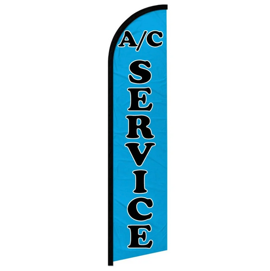 A/C SERVICES (BLUE) WINDLESS BANNER FLAG